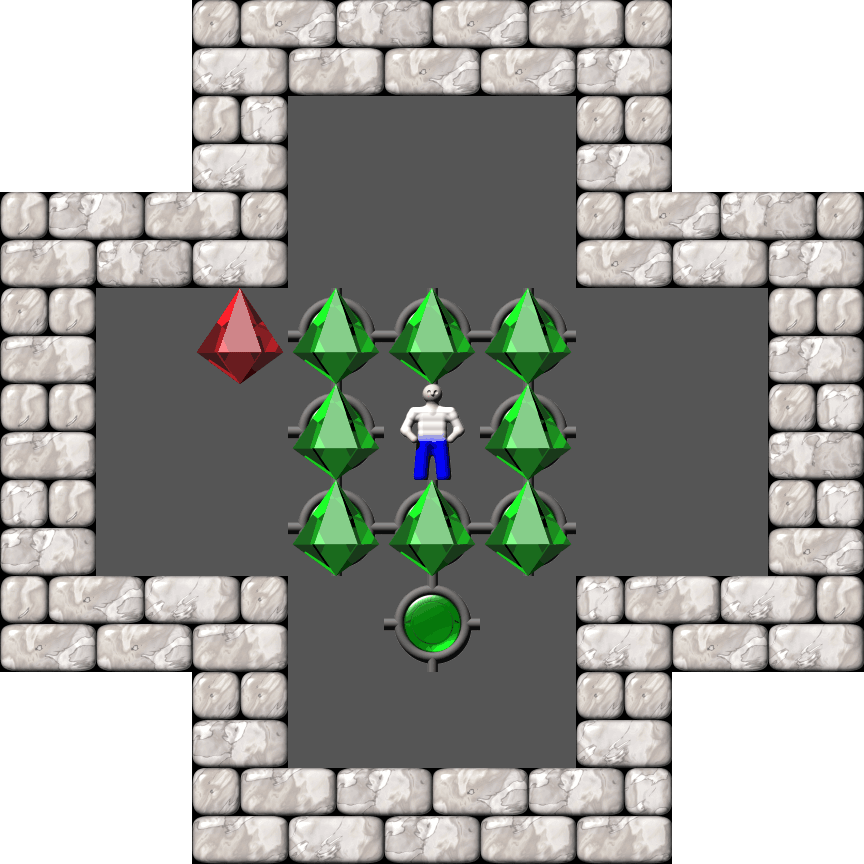 Sokoban Mass Remodel level 1938